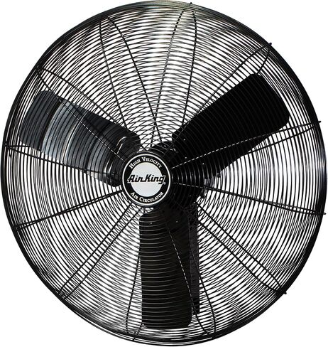 مروحة حائط اير كينج 9020 1/6 HP، مقاس 20 بوصة، باللون الأسود in Kuwait