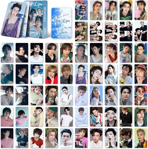 KPOPBTS CORTIS 60 PCS Blue Lips Album Photocards KPOP Merch Cards Lomo Card Set Gift for COER‌ Boys and Girls in Kuwait