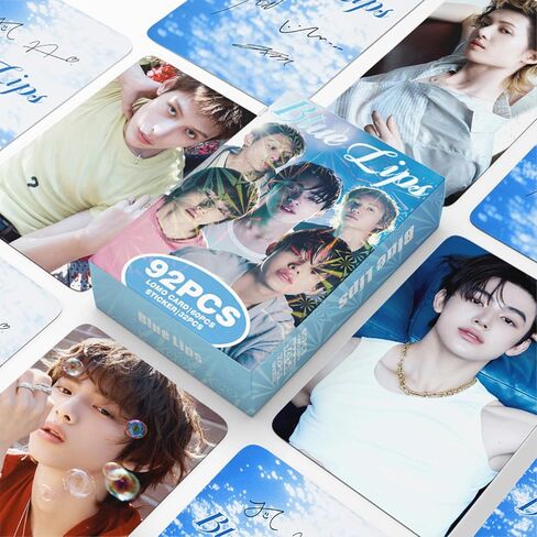 KPOPBTS CORTIS 60 PCS Blue Lips Album Photocards KPOP Merch Cards Lomo Card Set Gift for COER‌ Boys and Girls in Kuwait