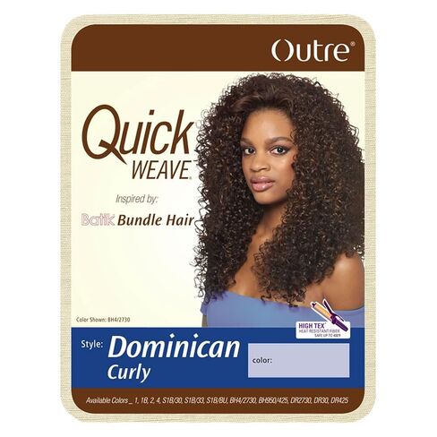 Outre Synthetic Hair Half Wig Quick Weave Batik Dominican Curly (S1B/33) in Saudi Arabia