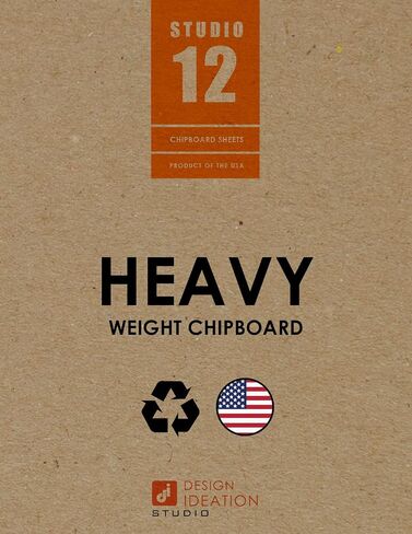 Heavy Weight Chipboard Sheets. STUDIO 12 Brand. (8.5" x 11") .050" Thickness. (6 Sheets) in Saudi Arabia