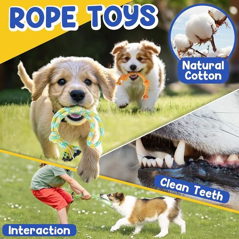 Puppy Toys for Teething, 9 Pack Cute Dog Chew Toys for Small Dogs in Saudi Arabia