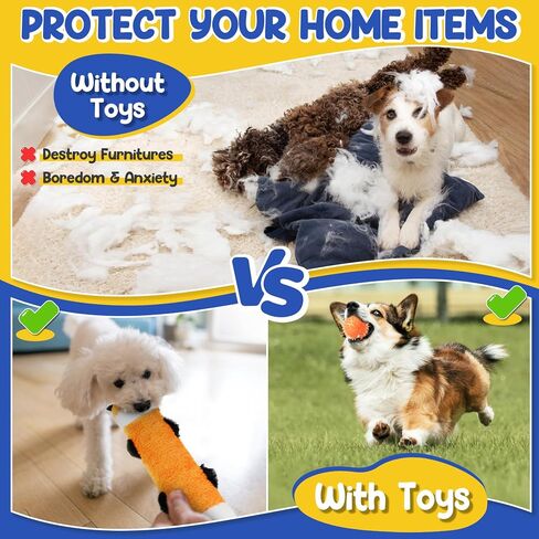 Puppy Toys for Teething, 9 Pack Cute Dog Chew Toys for Small Dogs in Saudi Arabia