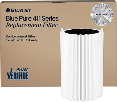 BLUEAIR Blue Pure 411 Auto, 411, 411+ Genuine Replacement Filter, Particle and Activated Carbon, fits Blue Pure 411 Auto, 411 and 411+ Air Purifiers in Saudi Arabia