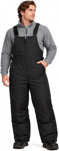 Bass Creek Outfitters Men's Snow Bib - Insulated Overall Ski Pants in Kuwait