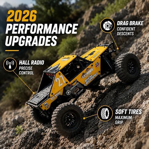 UDIRC Upgraded UCX2405PRO 1/24 Brushless RC Crawler, FOC 4WS RC Rock Tuck in Kuwait