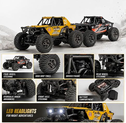 UDIRC Upgraded UCX2405PRO 1/24 Brushless RC Crawler, FOC 4WS RC Rock Tuck in Kuwait