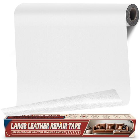 Cahomo Self-Adhesive Leather Repair Patches Tape for Couches - 8x11 inch, Vinyl & Leather Repair Kit for Furniture, Car Seats, Handbags, Jackets - Beige in Kuwait