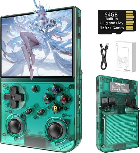 Anbernic RG35XX Pro Retro Handheld Game Console RG35XXPro 4353 Preinstalled in Kuwait