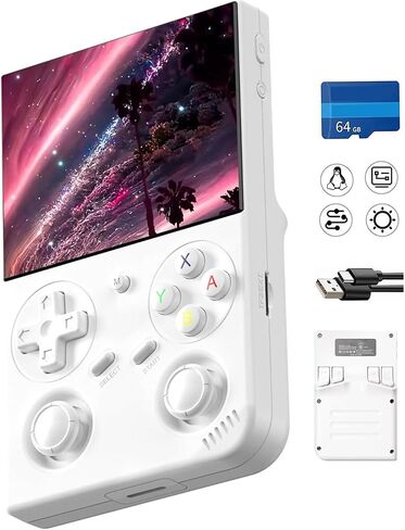 Retro Handheld Game Console,Portable Game with 3.5 Inch IPS Screen,with 64G TF Card Pre-Installed 4353 Games Supports 5G WiFi Bluetooth HDMI and TV Output in Saudi Arabia