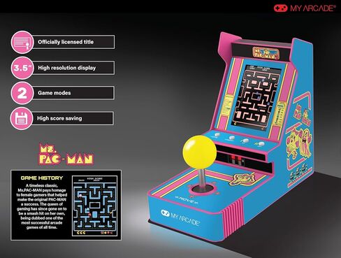 My Arcade Ms. Pac-Man Joystick Player: Retro Arcade Classics, 3.5" Screen in Kuwait