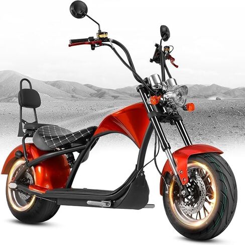 eAhora M1 2-Seater Electric Motorcycle for Adults, 40+ Mile Range in Saudi Arabia