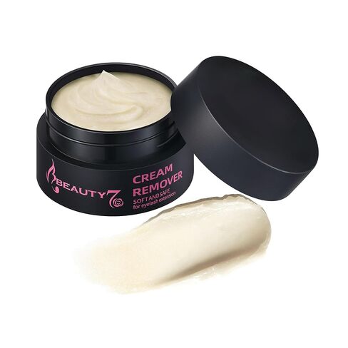 Beauty7 Eyelash Extensions Remover Cream Safe Adhesive Bonder Eyelashes Glue Remover Fast Dissolution Low Irritation Eyelash Extension Supplies Blueberry 5g in Saudi Arabia