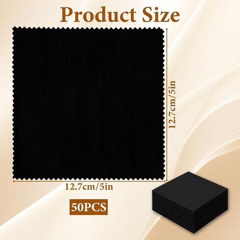 50 Pcs 5"x5" Fabric Squares, Black Precut Quilting Fabric in Saudi Arabia