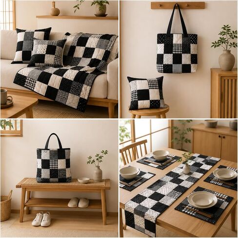 50 Pcs 5"x5" Fabric Squares, Black Precut Quilting Fabric in Saudi Arabia