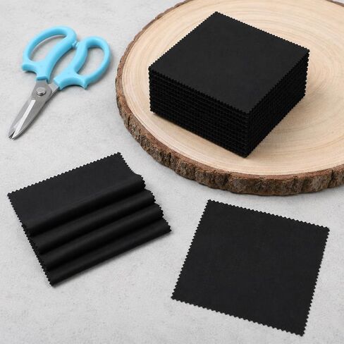 50 Pcs 5"x5" Fabric Squares, Black Precut Quilting Fabric in Saudi Arabia