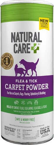Natural Care Flea & Tick Carpet Powder, Flea Carpet Treatment, 8.1oz in Kuwait