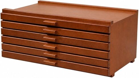 Beech Wood Art Supply Storage Box Sturdy Desktop Art Supply Cabinet with a Work Compartmentalized for Workrooms, Bedrooms, 3 Paint Box in Saudi Arabia