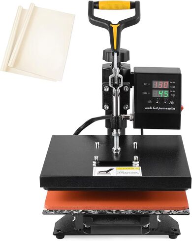 Slendor 15x15 inch 8 in 1 Swing Away Heat Press Machine for T Shirts in Saudi Arabia