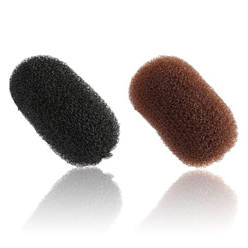 2 Pcs Charming Bump It Up Volume Inserts Hair Comb Do Beehive Hair Style Tool Hair Pads, Do Beehive Hair Base Styling Clip Accessories for Women Lady Girl (Black and Brown) in Kuwait