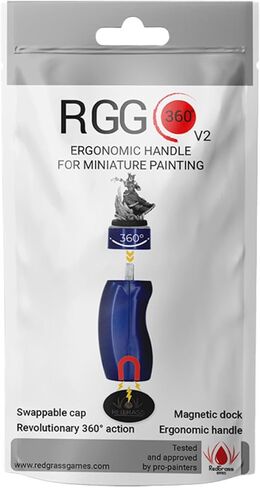 Redgrassgames RGG 360 V2 Painting Handle for Miniature - Blue Grey Putty Edition in Kuwait