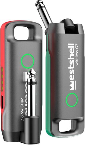 Westshell 1 Key to Switch Wireless Guitar System Wireless Guitar Transmitter Receiver for Electronic Instrument Guitar Amp Digital Electric Acoustic Bass Guitar Accessories in Kuwait