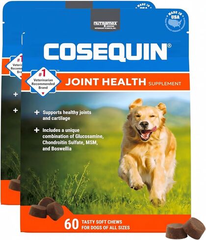 Nutramax Cosequin Dog Joint Supplement, MSM + Boswellia, Soft Chews, 60ct in Kuwait