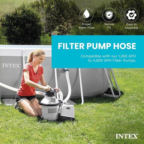 Intex 29060E 1.5" Diameter Accessory Pool 1,500 GPH Pump Replacement 59" Hose for Intex Pumps, Saltwater Systems, and Sand Filters in Saudi Arabia