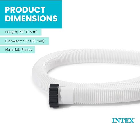 Intex 29060E 1.5" Diameter Accessory Pool 1,500 GPH Pump Replacement 59" Hose for Intex Pumps, Saltwater Systems, and Sand Filters in Saudi Arabia