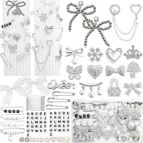Junk Socks Charms Kit,Shoe Charms for Sneakers,Brooches and Pins for Women in Kuwait