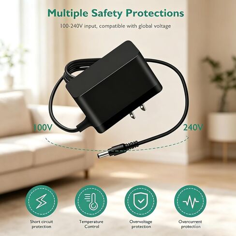 for Bissell Pet Hair Eraser Charger, Lnauy Adapter Compatible with Bissell 1782 17823 Pet Hair Eraser Cordless Hand Vacuum Replacement 1608660 Power Supply Cord in Saudi Arabia