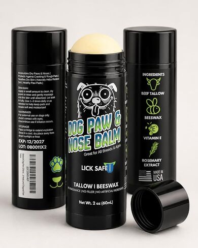 2oz Beef Tallow Dog Nose Snout Balm & Paw Lick-Safe Soothing Protector in Kuwait
