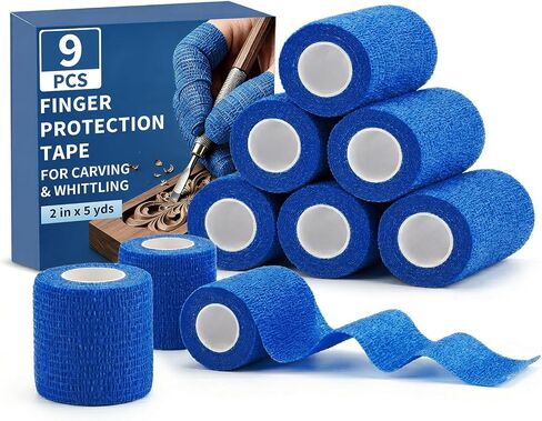 Cut Resistant Tape for Wood Carving & Whittling, Finger Protection 9 Rolls in Saudi Arabia