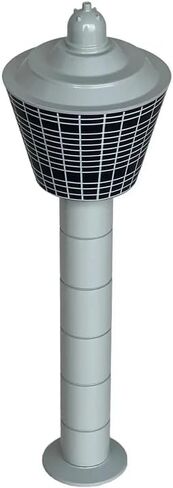 1/400 Scale Control Tower Model 6.5 Inches Airport Tower Set Aircraft Scene Accessory for Aviation Enthusiast in Saudi Arabia