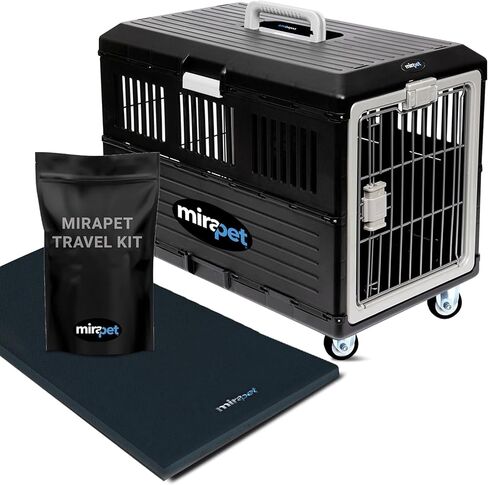 Collapsible Pet Carrier for Large Dogs & Cats, 35"L x 21"W x 27"H in Kuwait