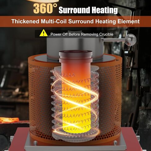 MMasters 3KG Electric Melting Furnace 1500W 2102°F in Kuwait