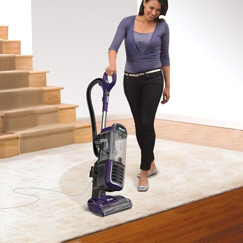 مكنسة Shark Navigator Swivel Pro الكاملة المستقيمة NV150 مكنسة كهربائية بدون كيس قابلة للرفع للسجاد والأرضيات الصلبة ومضادة للحساسية (متجددة) in Kuwait