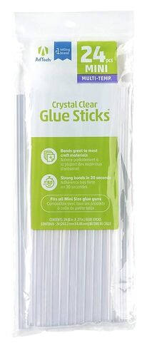 AdTech 8" Mini Hot Glue Stick-24pk, Part# W220-3824 in Saudi Arabia