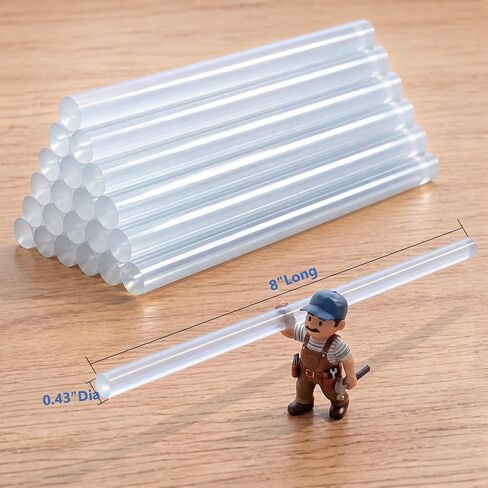 Thinklearn Full Size Hot Glue Sticks, Dries Clear, 20-Pack in Saudi Arabia