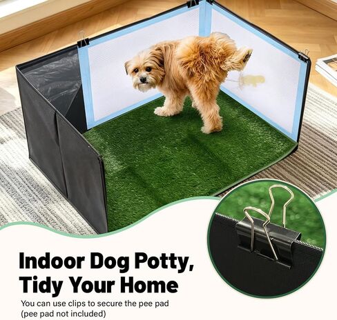 High Walls Dog Litter Box with Artificial Grass Waterproof PVC Liner in Kuwait