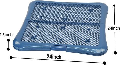 petphabet Training Pad Holder Floor Protection Dog Pad Holder Mesh Training Tray (L-24"x24")… in Kuwait