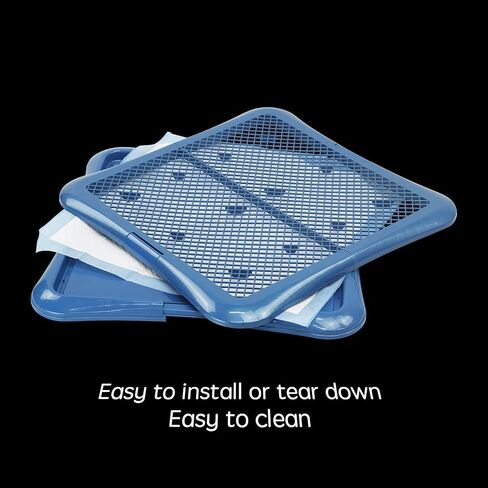 petphabet Training Pad Holder Floor Protection Dog Pad Holder Mesh Training Tray (L-24"x24")… in Kuwait