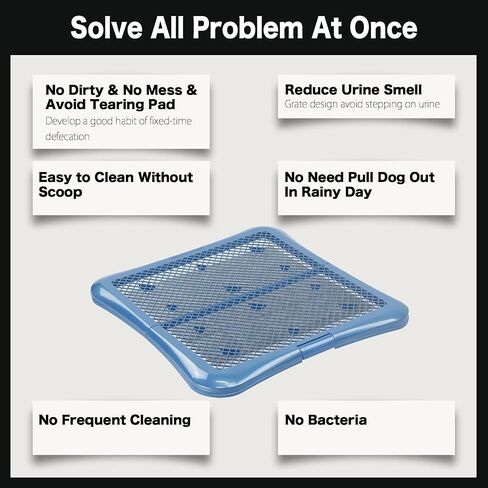 petphabet Training Pad Holder Floor Protection Dog Pad Holder Mesh Training Tray (L-24"x24")… in Kuwait