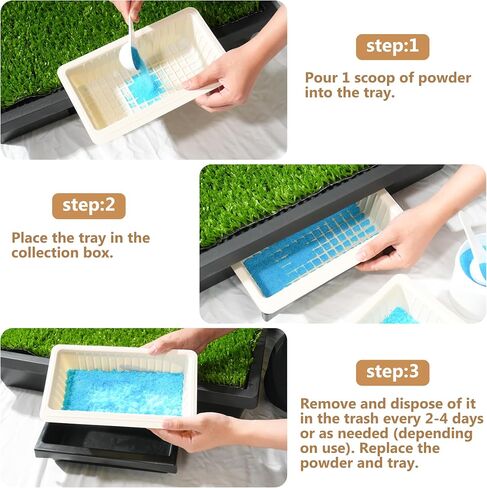 20-Pack Pet Loo Pee-Pod Refills with Sponge Compatible with PetSafe Portable Dog Potty, Dog Litter Box Disposable Potty Tray Cornstarch Material, Urine Disposal (Pet Loo NOT Included) in Saudi Arabia