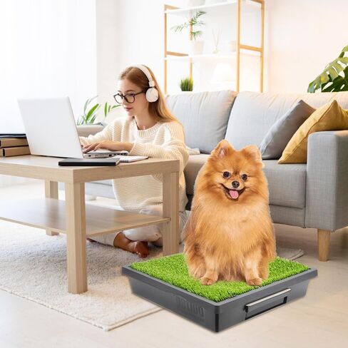20-Pack Pet Loo Pee-Pod Refills with Sponge Compatible with PetSafe Portable Dog Potty, Dog Litter Box Disposable Potty Tray Cornstarch Material, Urine Disposal (Pet Loo NOT Included) in Saudi Arabia