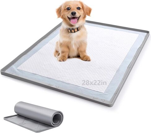 ondware Silicone Dog Pee Pad Holder for 27 x 27 in Pads, Leak-Proof Tray in Saudi Arabia