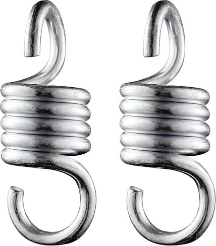 WILD MAN 1100LBS Capacity 4INCH Heavy Duty Spring Hammock Chair Spring Porch Swing Springs Hook Suspension Swing Extension Spring for Hammock,Boxing Bag,Hanging Chair,Gym,Patio Swing Hanger 2Pieces in Kuwait