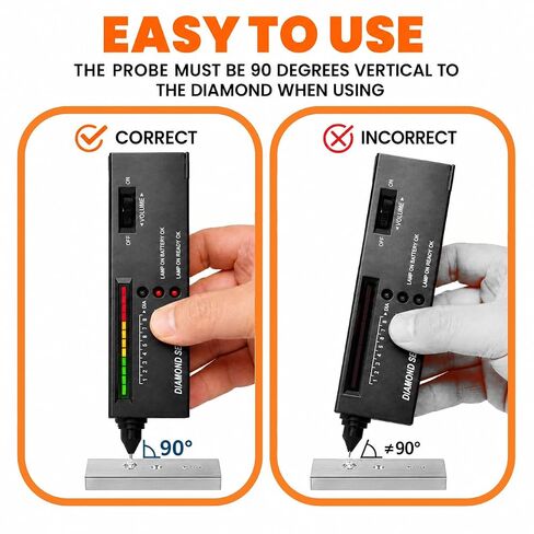 SKEAP Diamond Tester Pen– Jewelry Testing Kit & Gold Testing Kit, Includes Diamond Tester Pen, Jewelry Scale, Stone File, polishing Knife, etc– Ideal for Home, Jewelry Stores & Pawn Shops in Kuwait