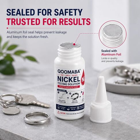 2-Pack Nickel Test Kit, Nickel Testing Solution for Jewelry, Metals in Saudi Arabia