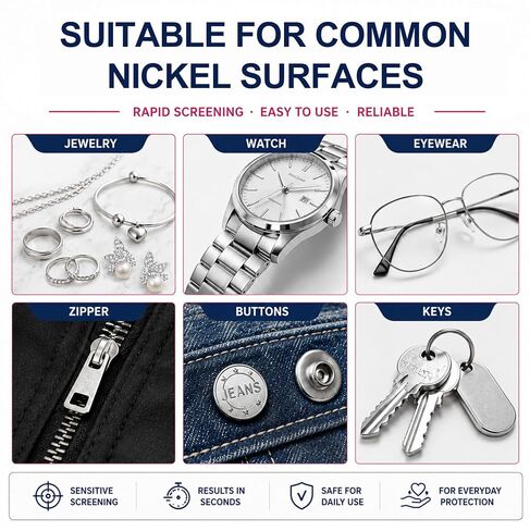 2-Pack Nickel Test Kit, Nickel Testing Solution for Jewelry, Metals in Saudi Arabia